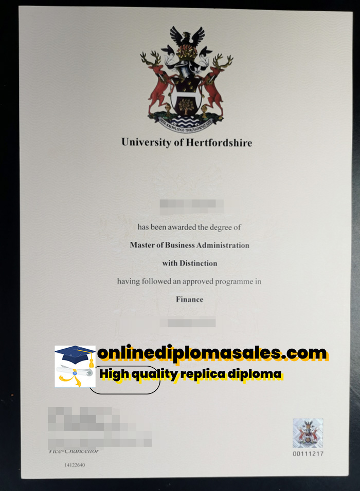 where to buy University of Hertfordshire diploma certificate?