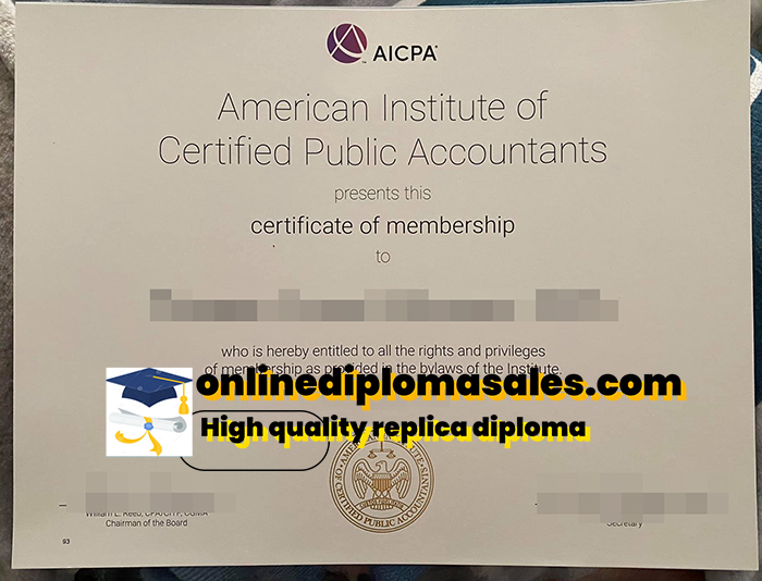 How long does it take to purchase an AICPA certificate?