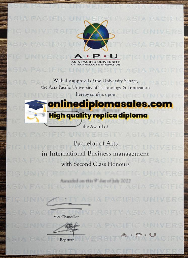 Asia Pacific University of Science and Technology diploma purchase | APU diploma application | APU diploma purchase