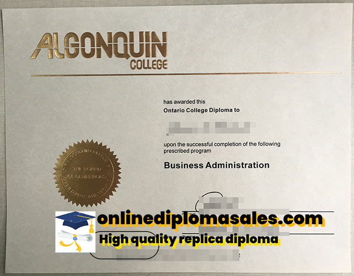 How to buy an Algonquin College degree certificate?