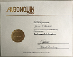 How to buy an Algonquin College degree certificate?