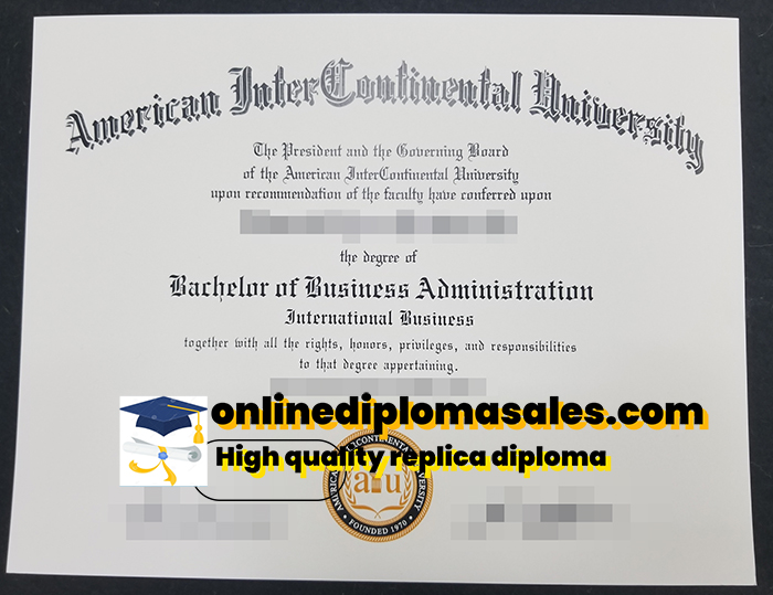 How to buy an American InterContinental University degree certificate?