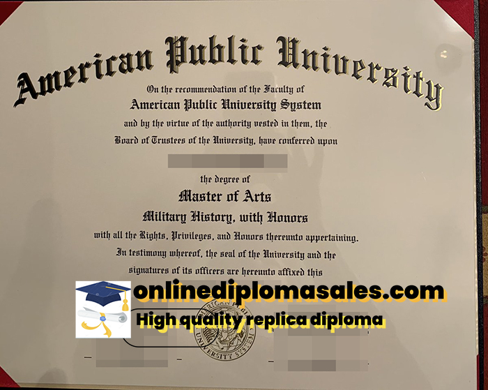 How to obtain an American Public University diploma?