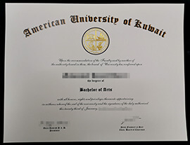 How to buy American University of Kuwait degree certificate?