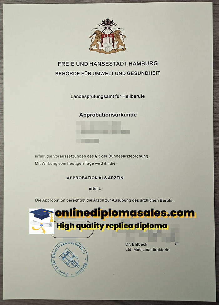 How to buy Approbationsurkunde certificate?