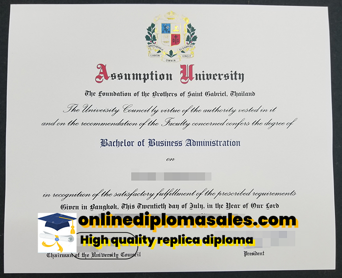 Get Assumption University fake diploma online.