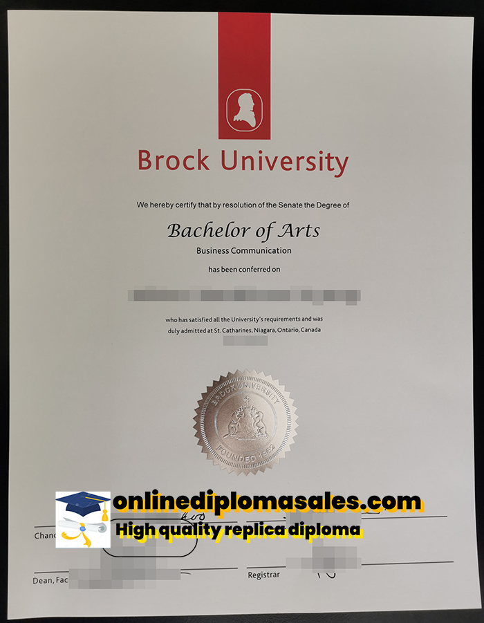 Buy Brock University diploma online.