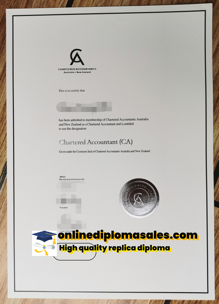 CA certificate for sale, buy Australian CA diploma