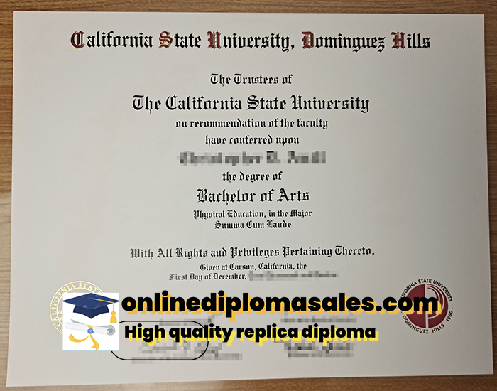 How to get a California State University, Dominguez Hills fake diploma?