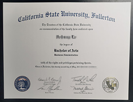 Where to buy California State University, Fullerton degree certificate?