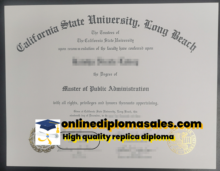 Buy University of California, Long Beach fake diploma online.