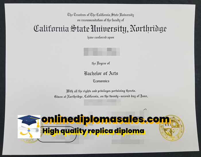 Buy California State University, Northridge degree certificate online.