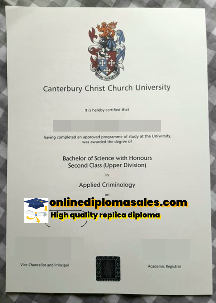 How to order a degree from Canterbury Christ Church University?