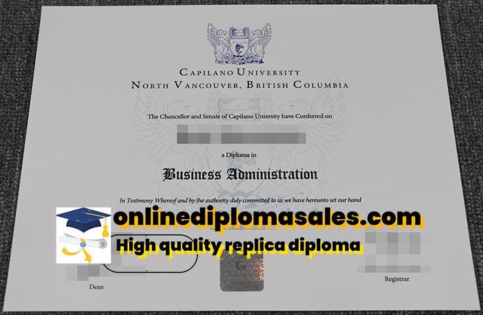 Order Capilano University degree certificates online.