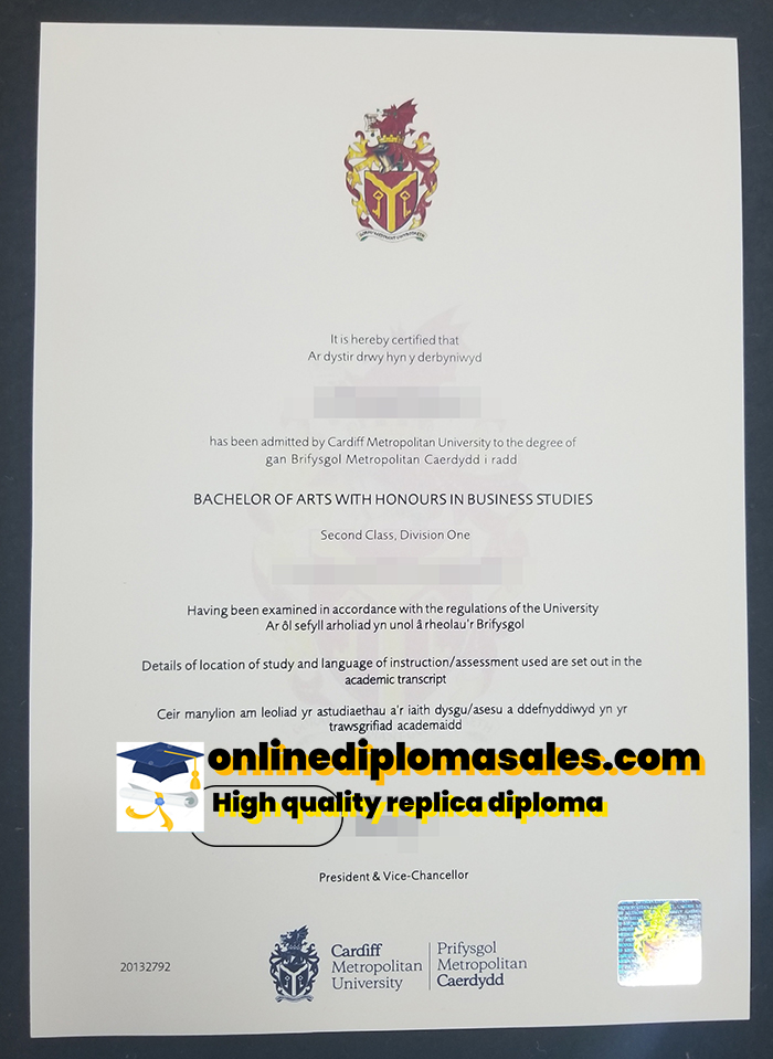 Cardiff University diplomas for sale.