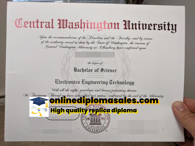 How to buy fake Central Washington University diploma certificate?