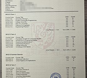 Chinese University of Hong Kong transcript