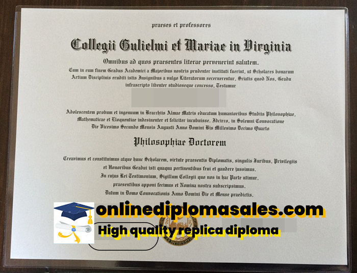 How to buy fake College of William & Mary degree diploma?