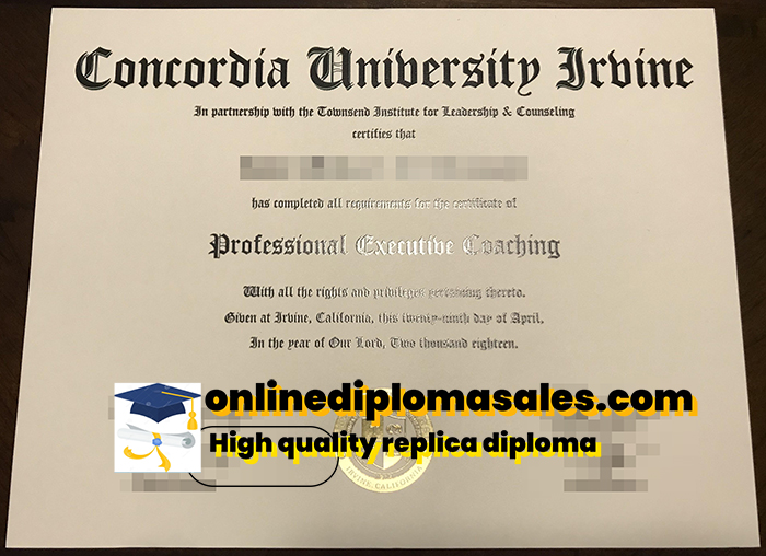 How to order a Concordia University Irvine diploma?