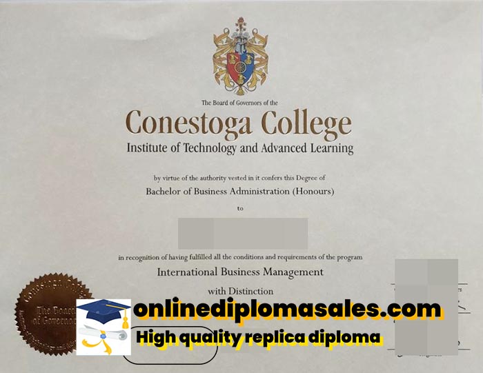 Order Conestoga College degree. Buy fake diploma