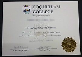 Where to buy Coquitlam College high quality diplomas?