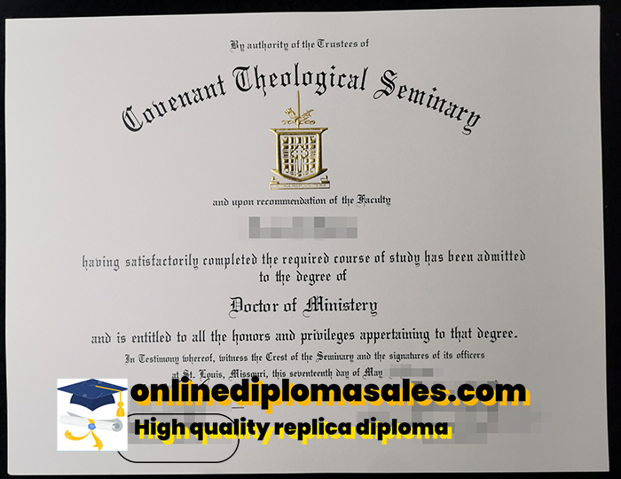 How to buy a Covenant Theological Seminary degree certificate?