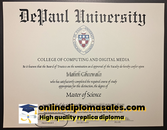 How to buy a DePaul University degree certificate?