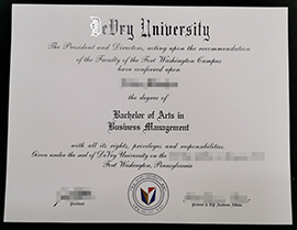 How to order a DeVry University degree certificate?