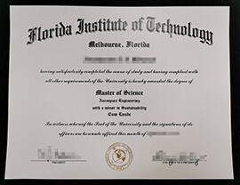 How to buy a Florida Institute of Technology degree certificate?