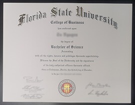 Where to order Florida State University degree certificate?