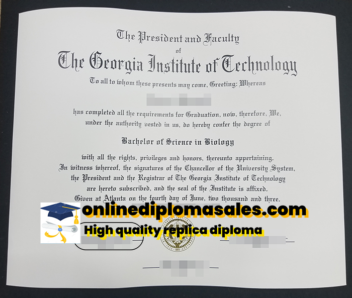 How long does it take to buy a Georgia Institute of Technology fake diploma?