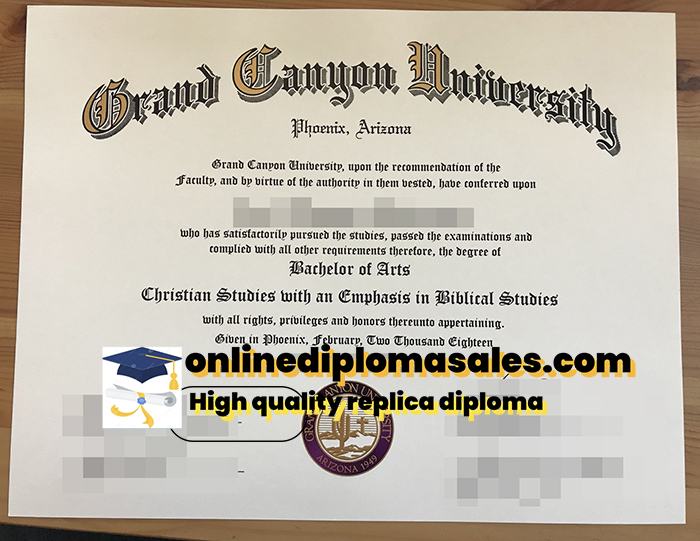 How to order a Grand Canyon University diploma?