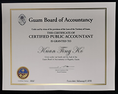 Where can I obtain the Guam Board of Accountancy certificate?