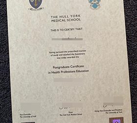 How to order Hull York Medical School certificate?