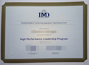 Buy international institute for management development (IMD) diploma.