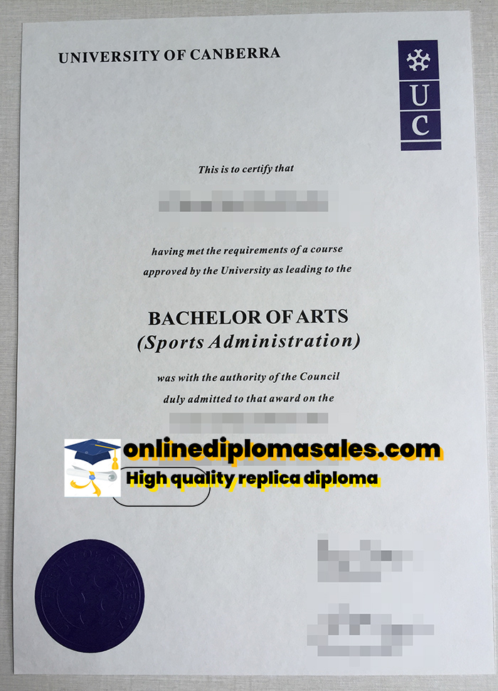 Order University of Canberra fake diploma