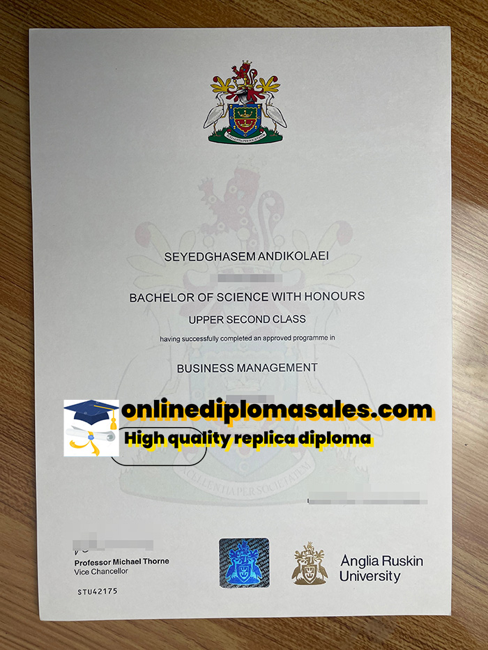 Sell fake Anglia Ruskin University diploma online.