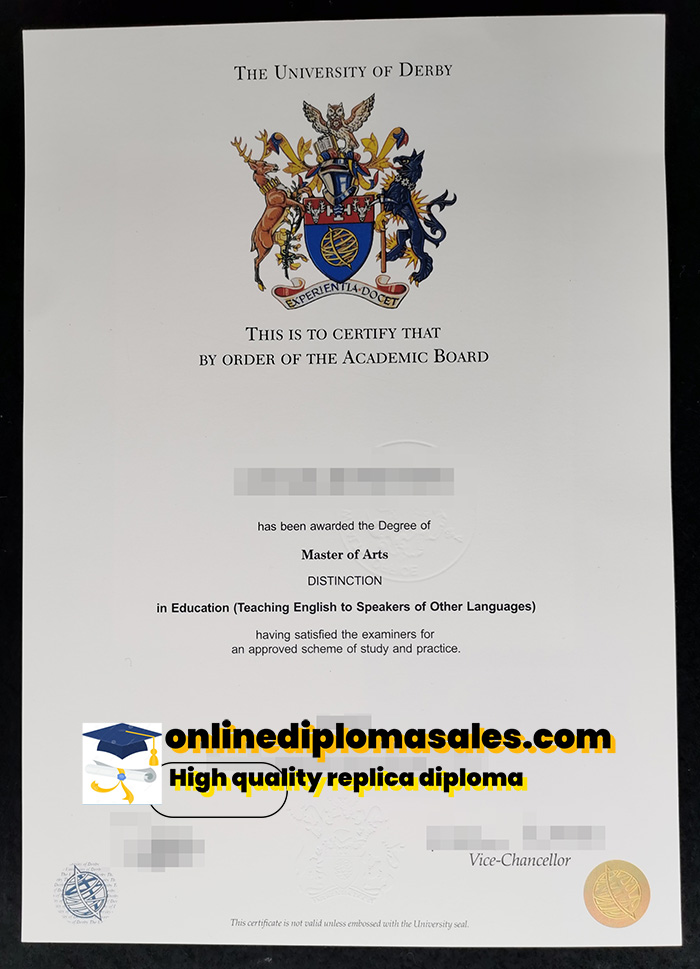 How to buy University of Derby certificate?