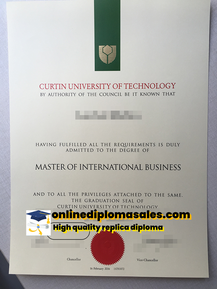 How long does it take to buy a Curtin University diploma