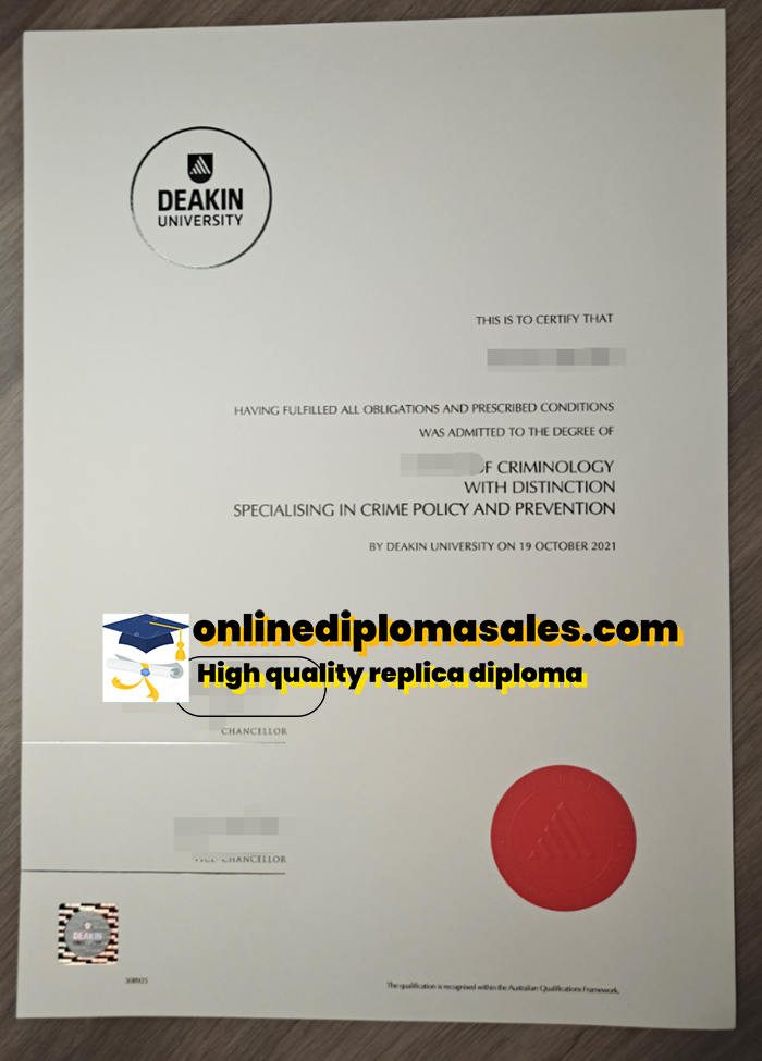 Sell fake Deakin University diploma online.