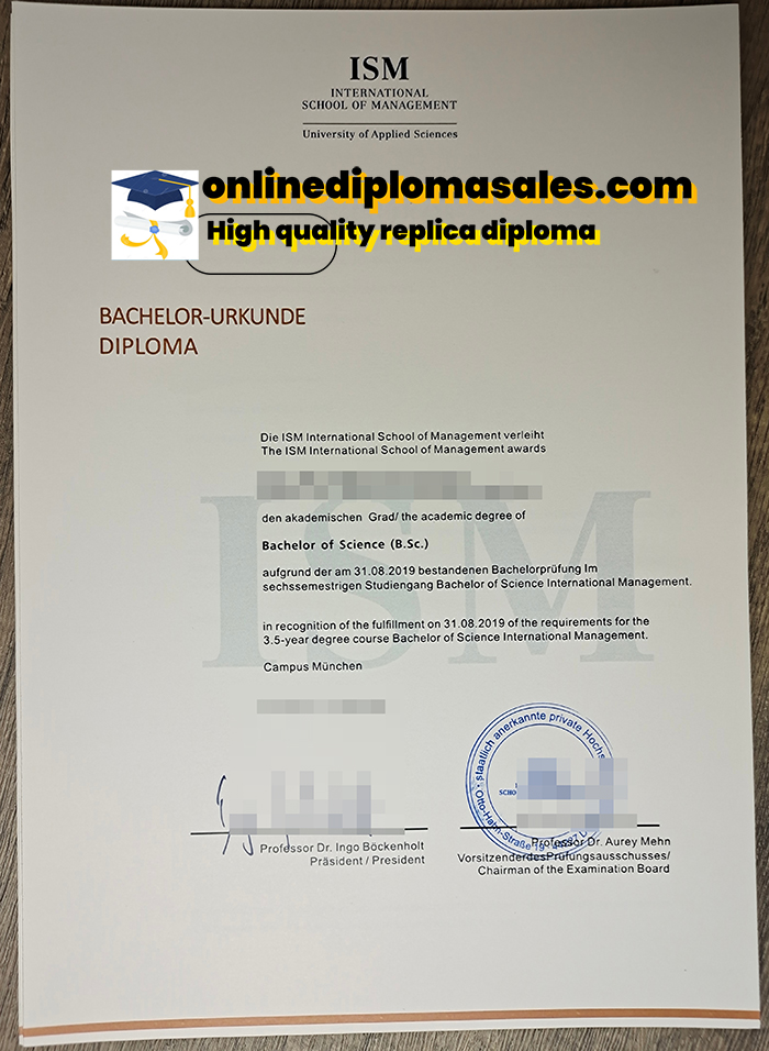 Where to buy ISM fake degree certificate?