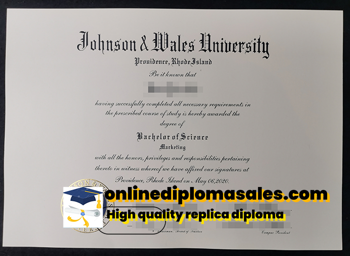 Johnson & Wales University diploma-Where to buy Johnson & Wales University fake degree certificate.