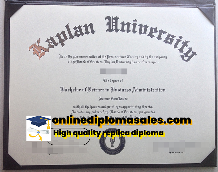 Order your Kaplan University degree certificate online.