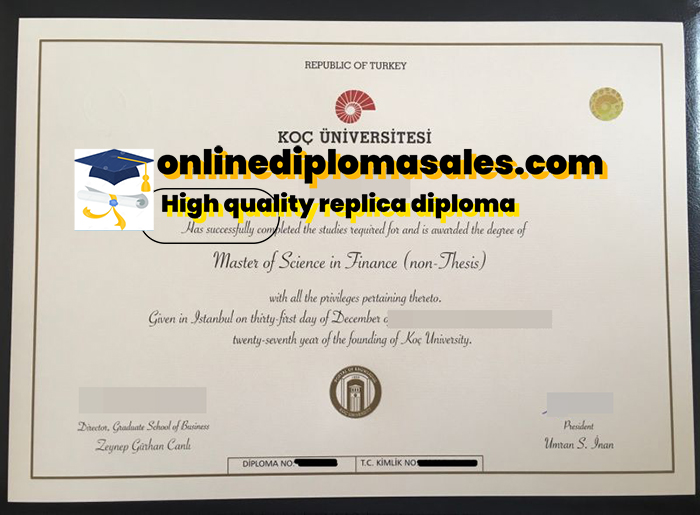 Koç University diplomas for sale online.