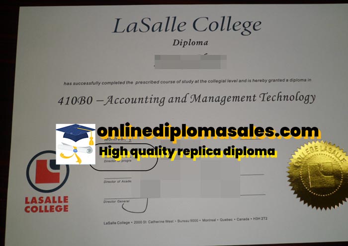 Order your LaSalle College degree certificate online.