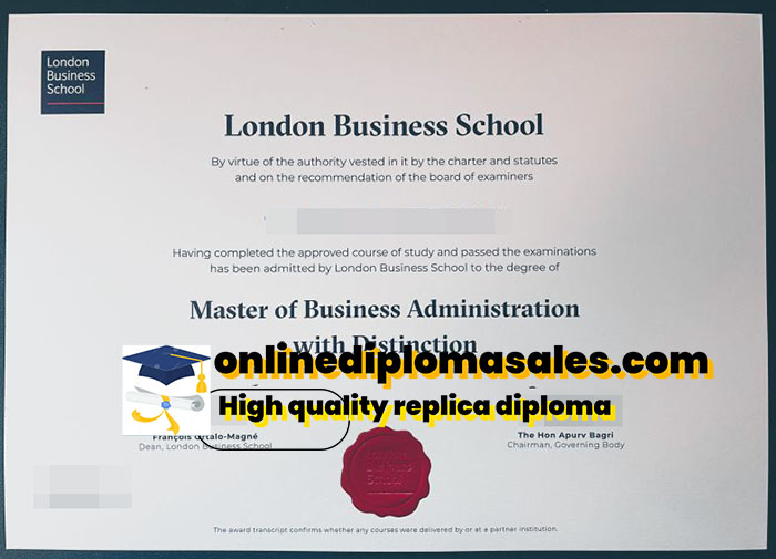 How to order London Business School diploma.