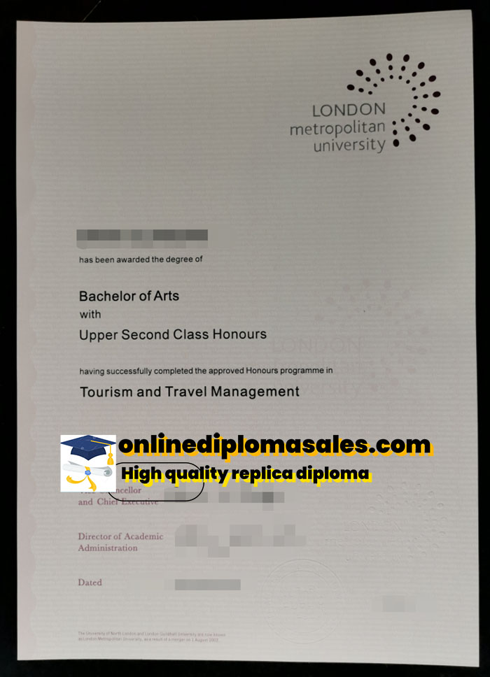 How to get a diploma from London Metropolitan University?