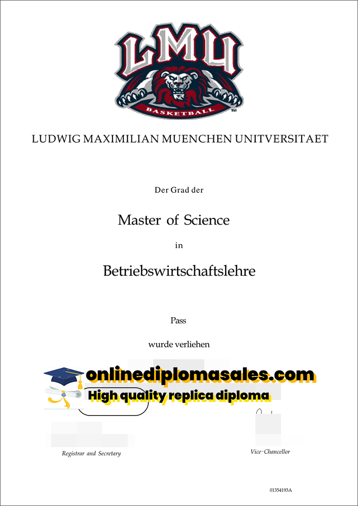 How long does it take to purchase a degree certificate from Ludwig-Maximilians-Universität München?