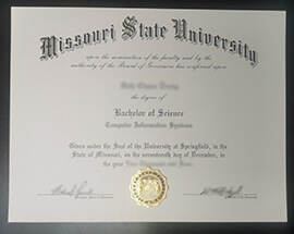 How to buy Missouri State University degree certificate online?