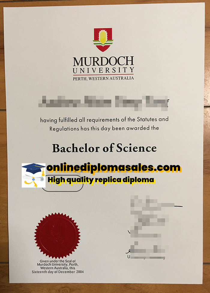 Sell fake Murdoch University diploma online.